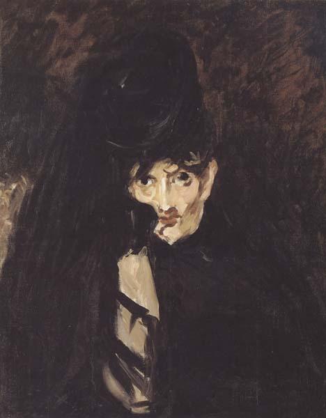 Edouard Manet Portrait de Berthe Morisot (mk40) oil painting picture